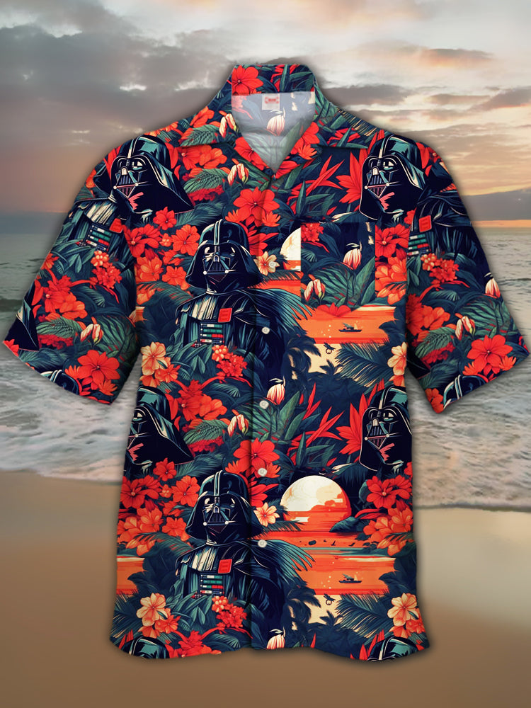 Vintage Hawaiian Floral Shirt - 2024 Fashion Ukiyo-E Tropical Floral E