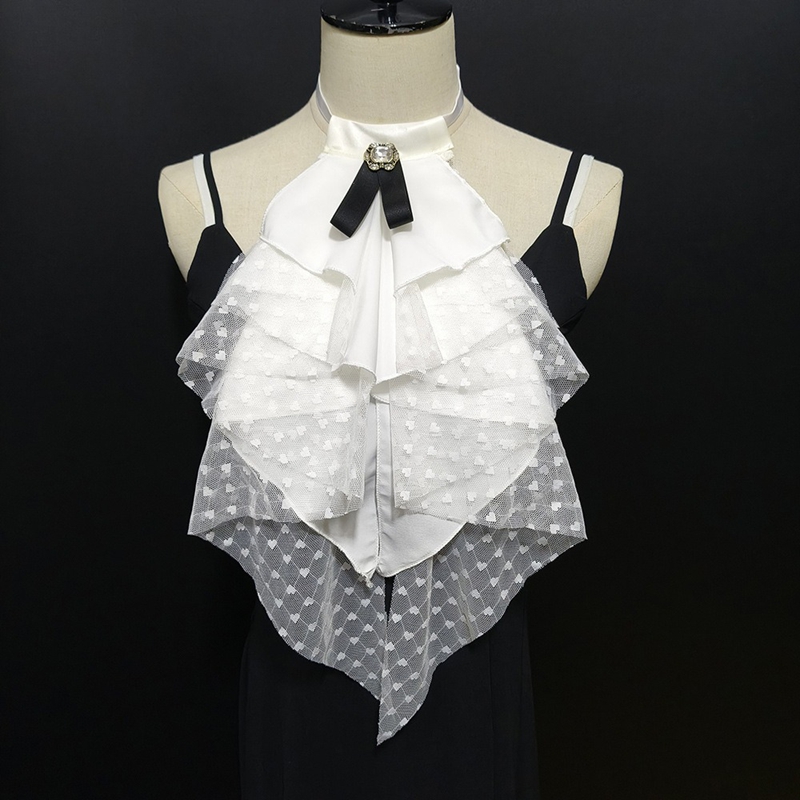 Shirts - Colletto finto a strati in pizzo