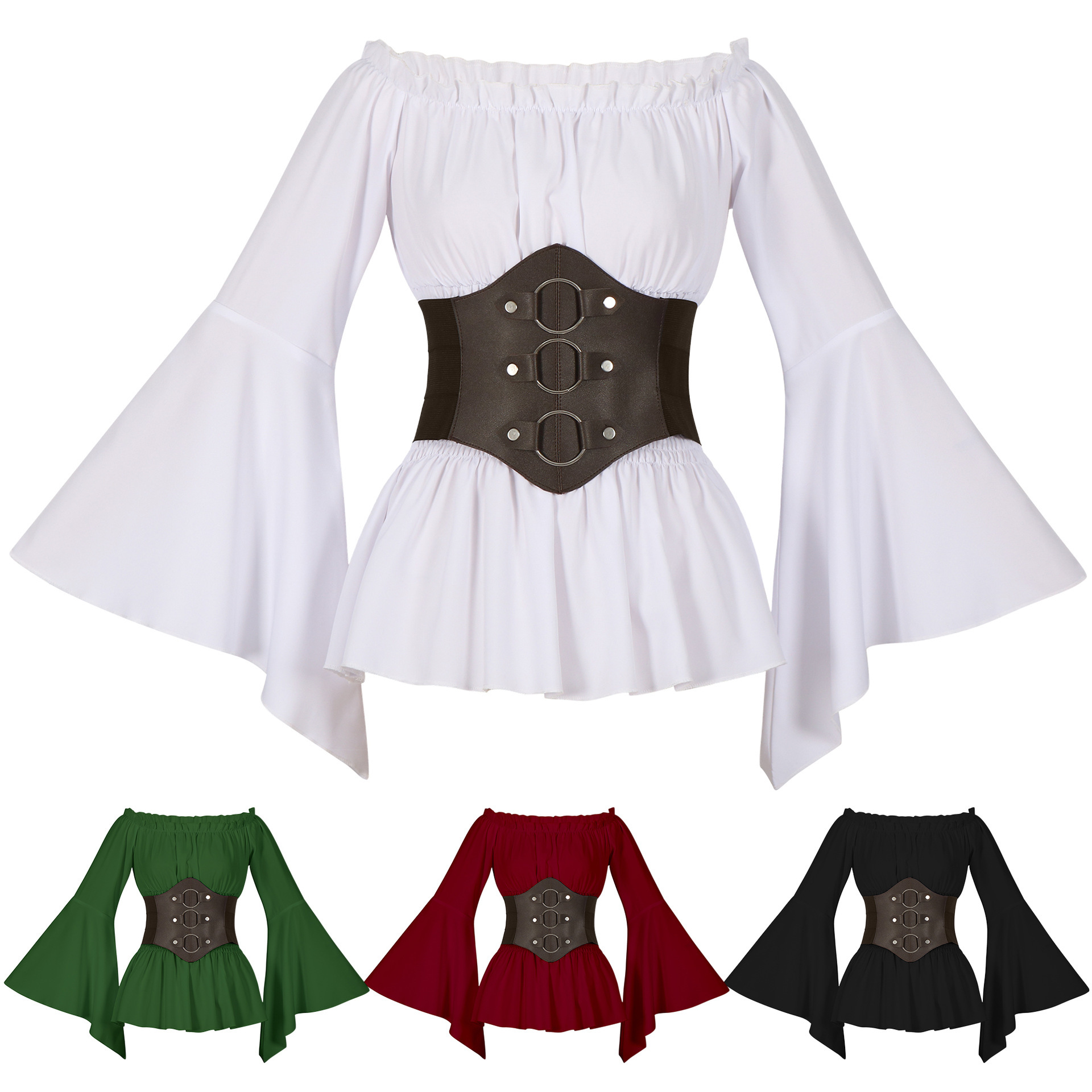 Shirts - Camicia da Pirata Medievale Vittoriana con