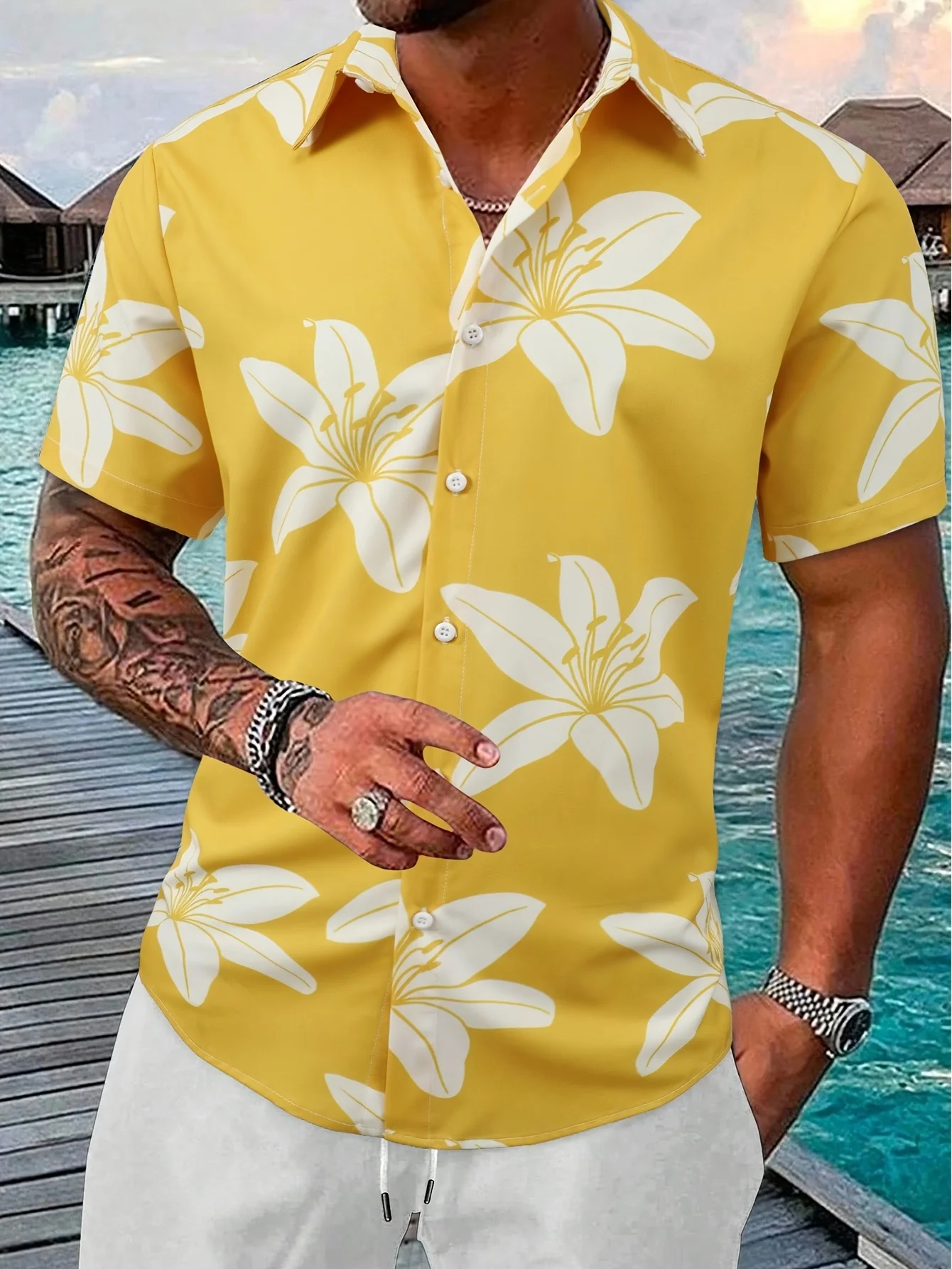 Camicia hawaiana oversize da u - Vintage Hawaiian Floral Shirt recensione e prezzo
