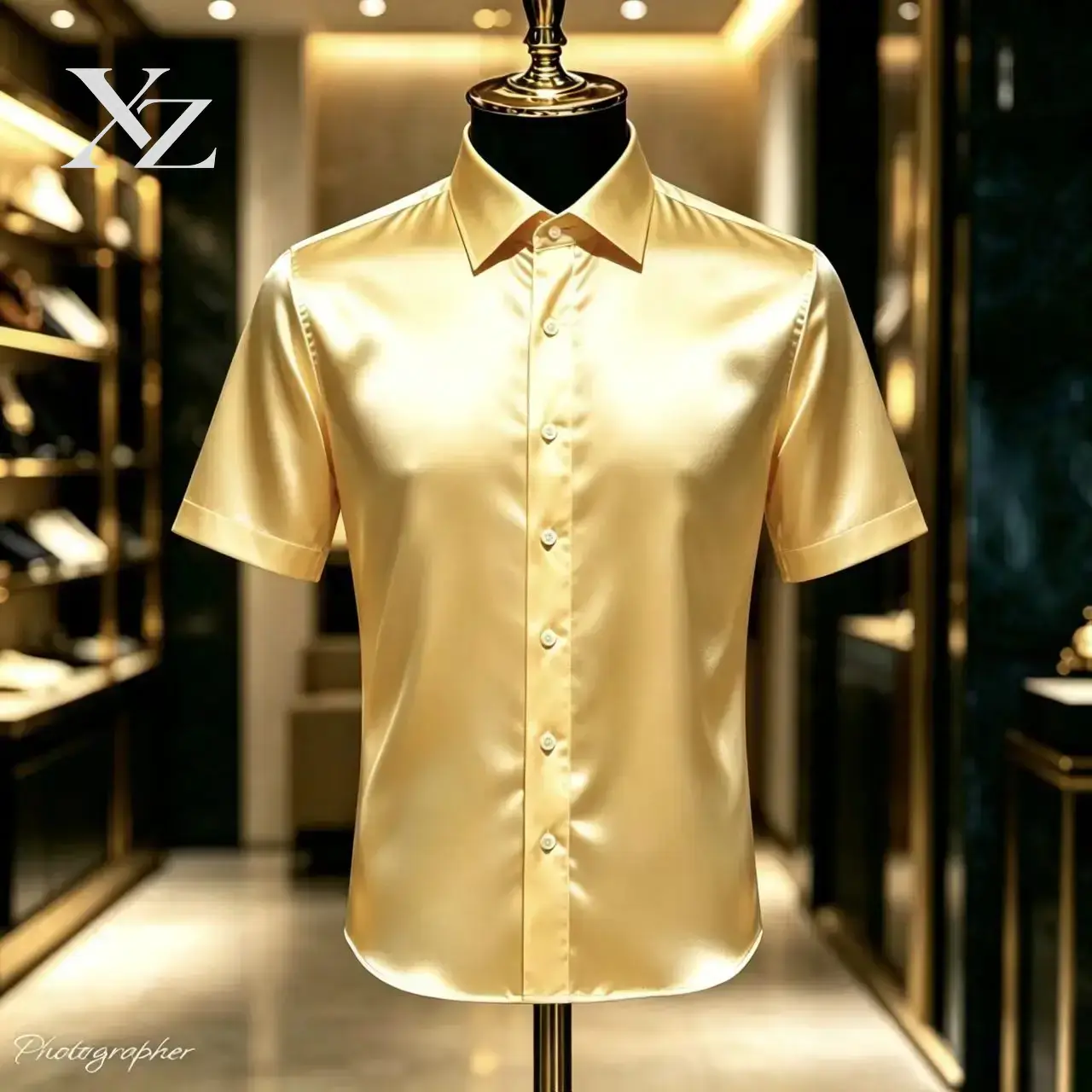 Camicia elegante da uomo, in r - Mens Satin Silk Dress Shirt recensione e prezzo
