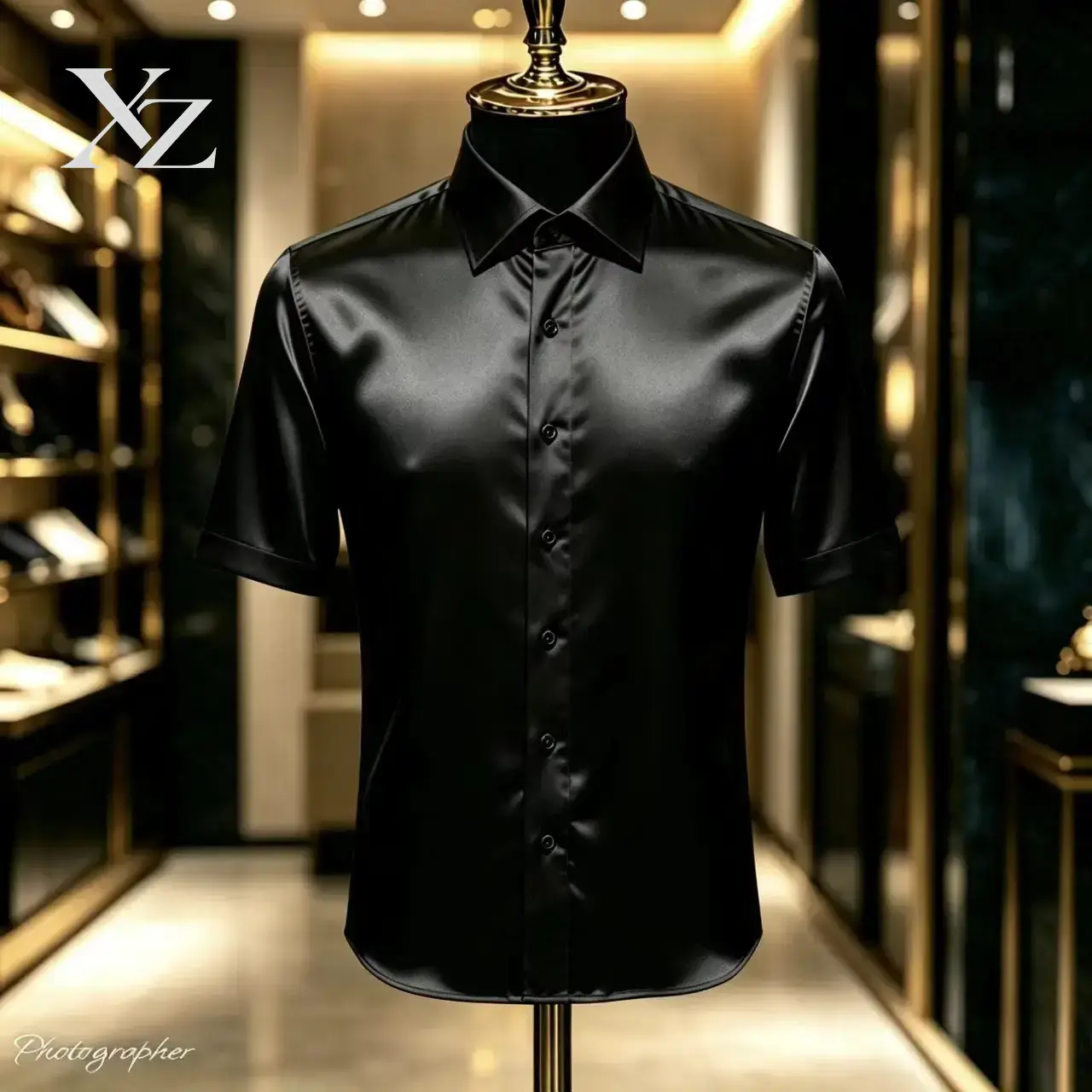 Camicia elegante da uomo, in r - Mens Satin Silk Dress Shirt recensione e prezzo
